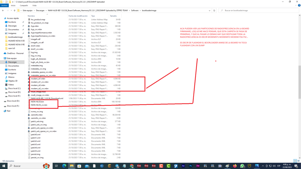 Analisis de parte de board firmware en huawei