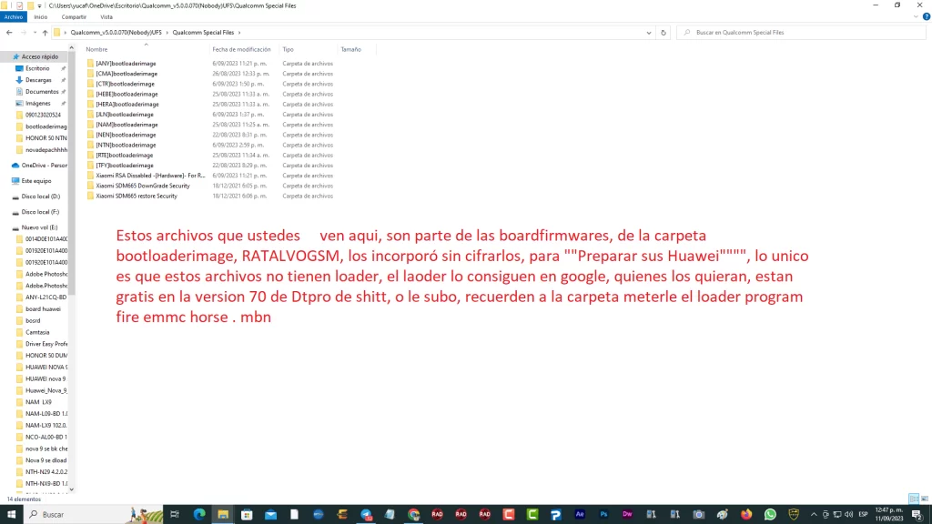 Analisis para hacer preparacion de archivos board firmware huawei