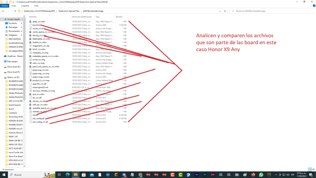 Analisis para hacer preparacion de archivos board firmware huawei