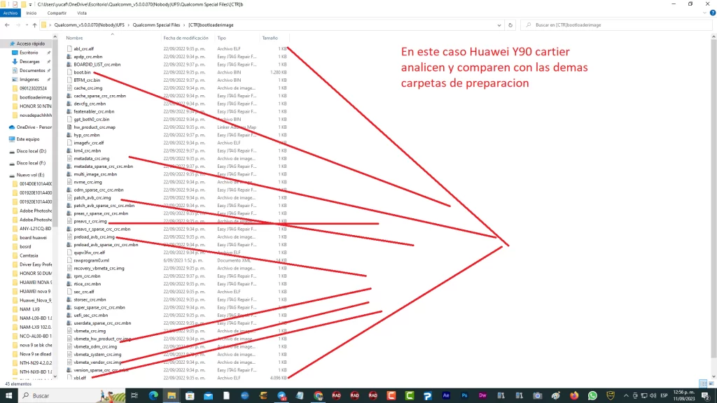 Analisis para hacer preparacion de archivos board firmware huawei